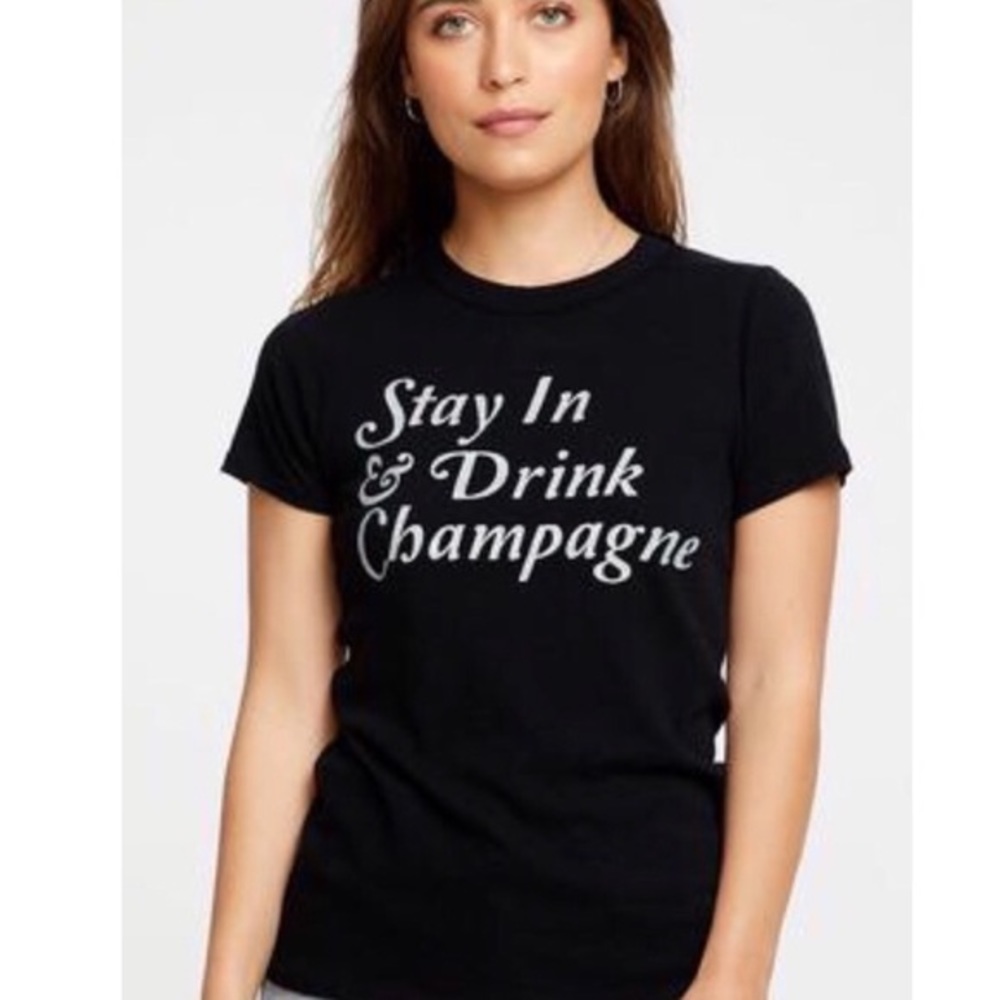 Chaser Stay In & Drink Champagne Graphic Tee